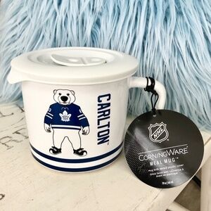 CorningWare, Meal Mug, Soup Mug, NHL, Toronto Maple Leafs, Mascot, Carlton Bear